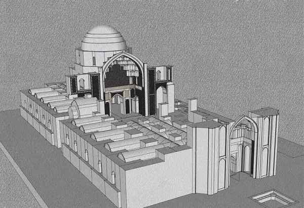مدل سه بعدی امامزاده یحیی